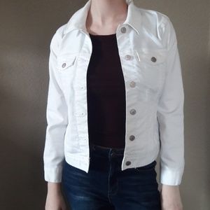 White Jean jacket